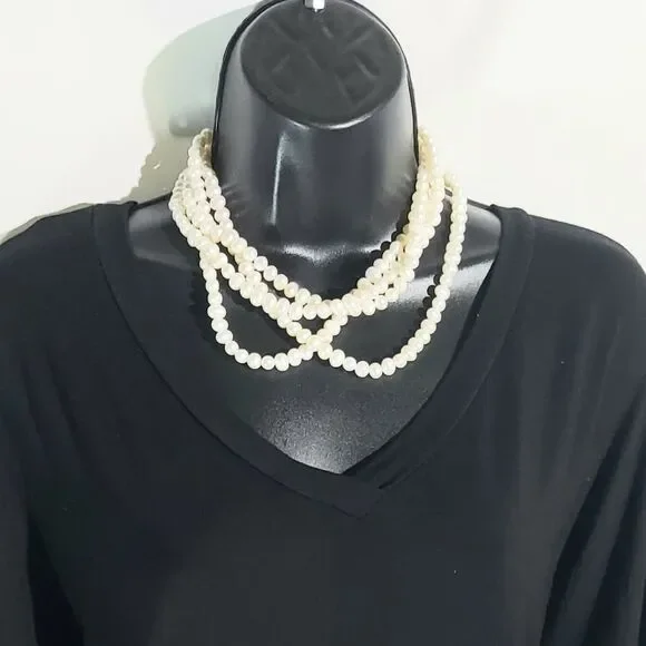 Authentic Baroque Freshwater Pearl Opera Length 36" Necklace - Picture 7 of 7